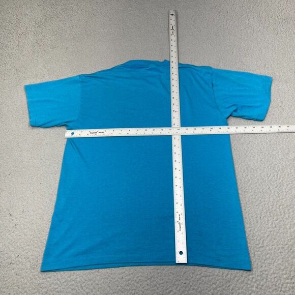 Vintage Oneita Shirt Mens Large Blue Dream Catcher Tribal Single Stitch USA Made - Picture 12 of 16